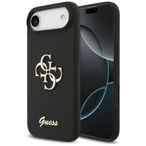 Guess Silicone Big 4G Script dėklas, skirtas iPhone Air - black