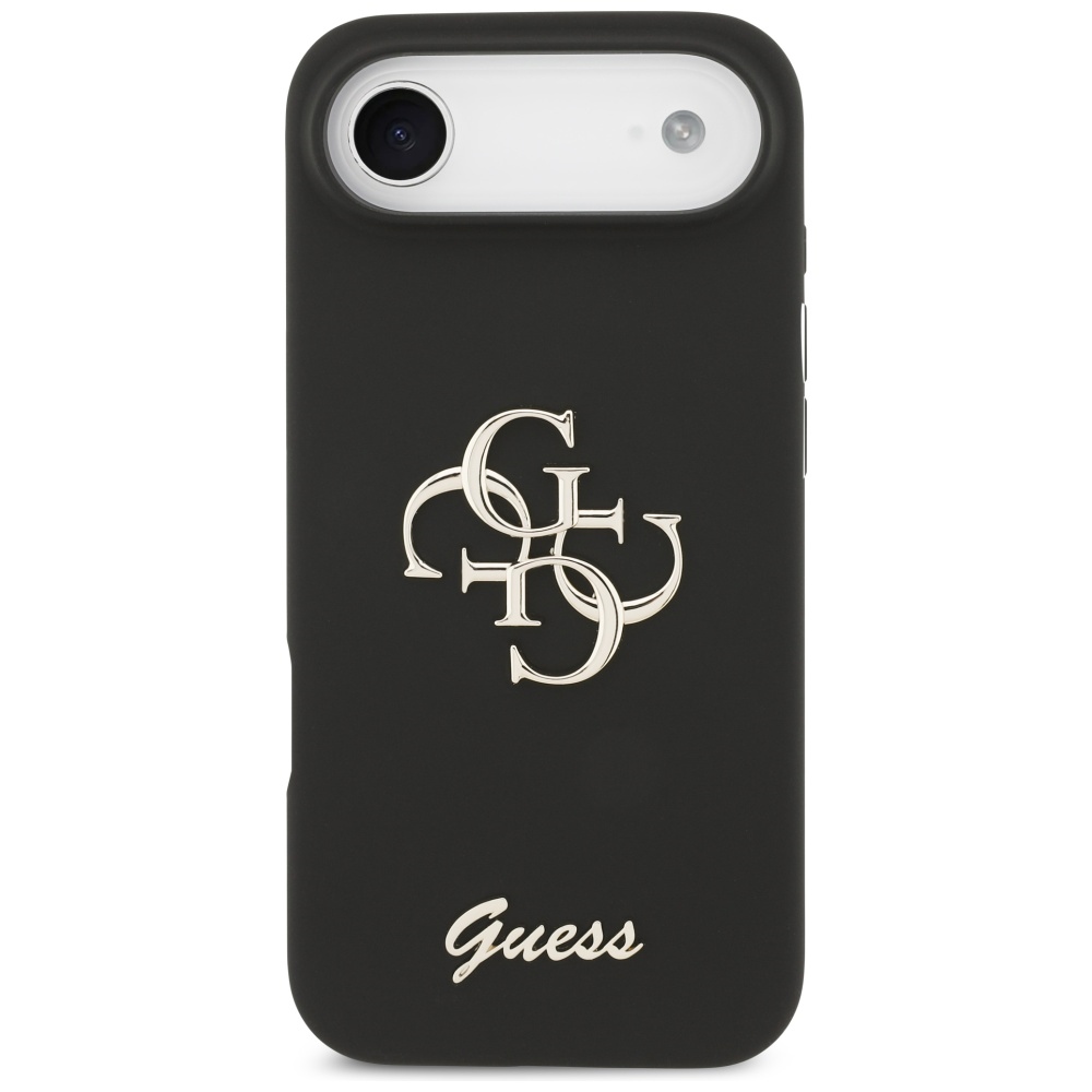 Guess Silicone Big 4G Script dėklas, skirtas iPhone Air - black