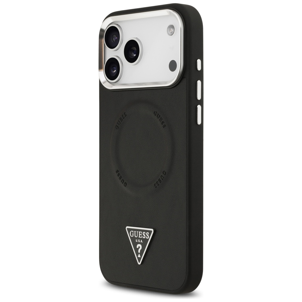 Guess MagSafe dėklas iPhone 17 Pro – juodas