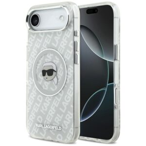 Karl Lagerfeld IML Karl Head Logo MagSafe iPhone Air dėklas - Pilka