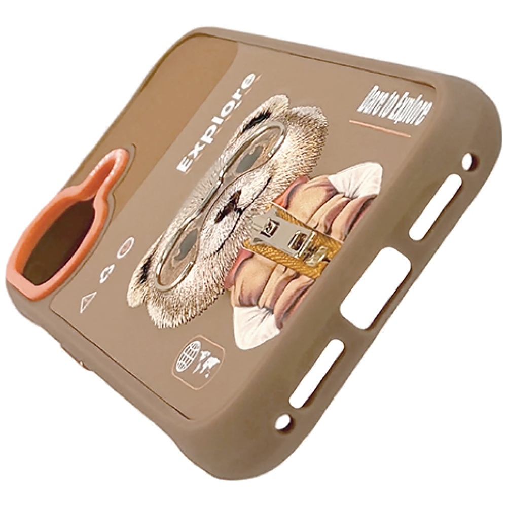 Nimmy Cool&Cute 2.0 Bear dėklas, skirtas iPhone 17 – Smėlio