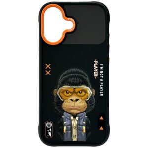 Nimmy Cool&Cute 2.0 Gorilla dėklas iPhone 17 – juodas