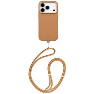 Uniq Coehl Mirelle magnetinis dėklas iPhone 17 Pro – rudas