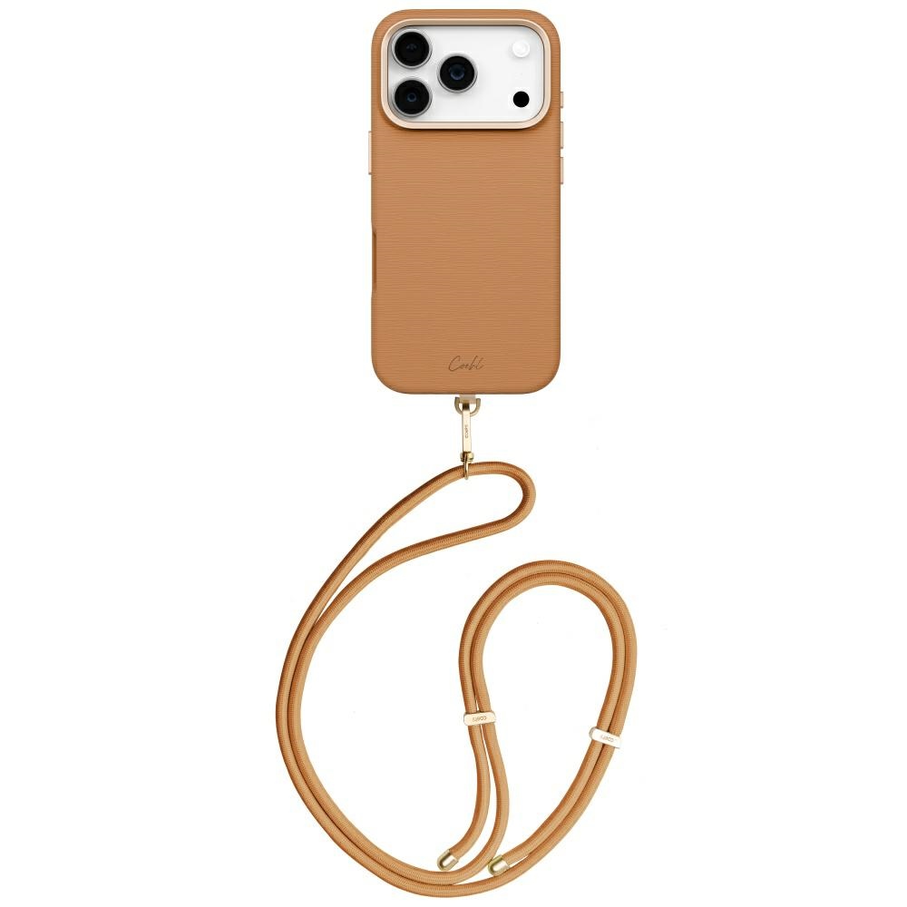 Uniq Coehl Mirelle magnetinis dėklas iPhone 17 Pro – rudas