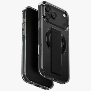 Uniq Heldro Air dėklas iPhone 17 Pro Max su Magclick – juodas