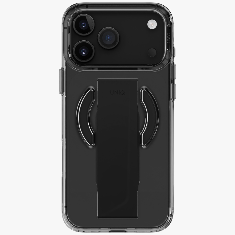 Uniq Heldro Air dėklas iPhone 17 Pro Max su Magclick – juodas