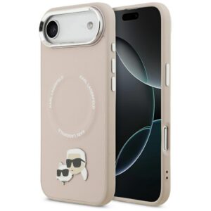 Karl Lagerfeld Karl ir Choupette Pins MagSafe Case iPhone Air Pink