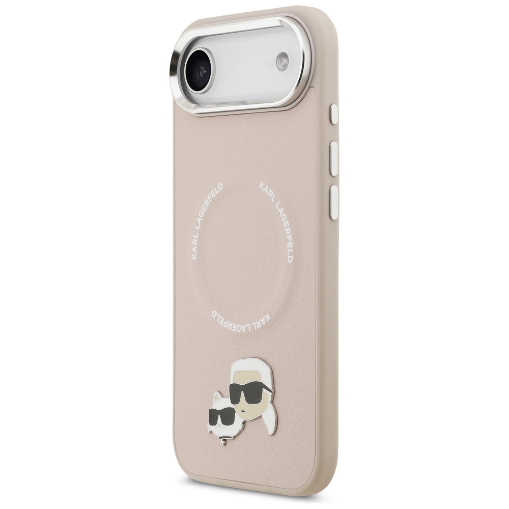 Karl Lagerfeld Karl ir Choupette Pins MagSafe Case iPhone Air Pink