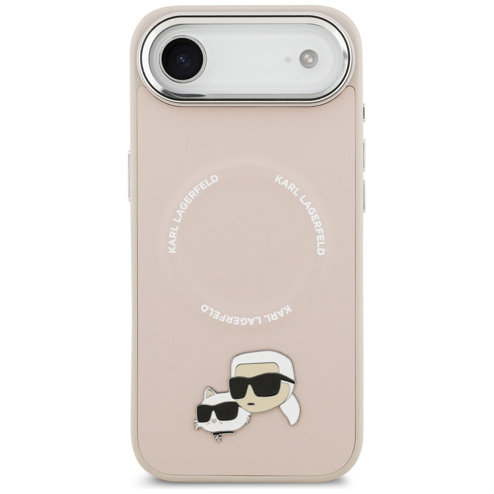 Karl Lagerfeld Karl ir Choupette Pins MagSafe Case iPhone Air Pink