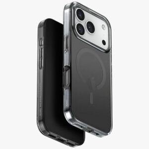 Uniq Clario MagClick dėklas iPhone 17 Pro – juodas