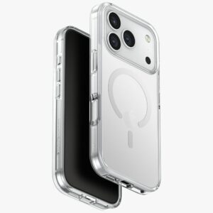 Uniq Clario MagClick dėklas iPhone 17 Pro – skaidrus