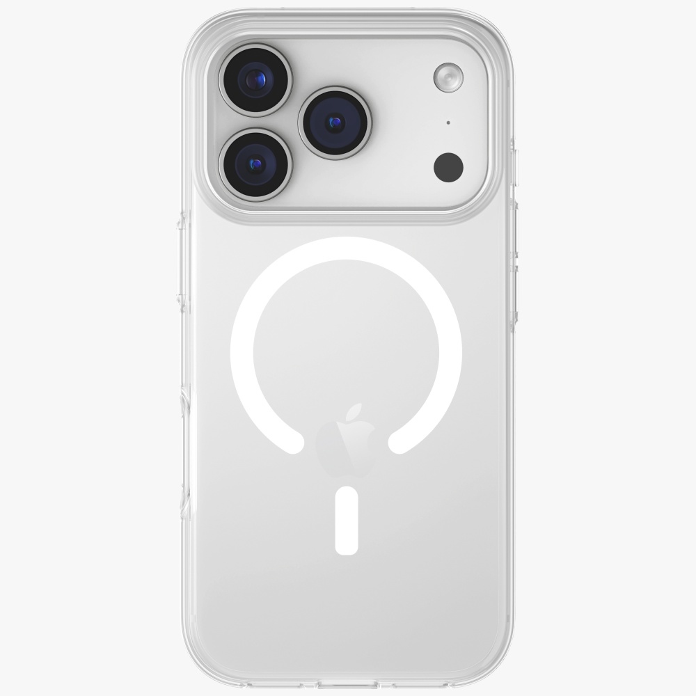 Uniq Clario MagClick dėklas iPhone 17 Pro – skaidrus