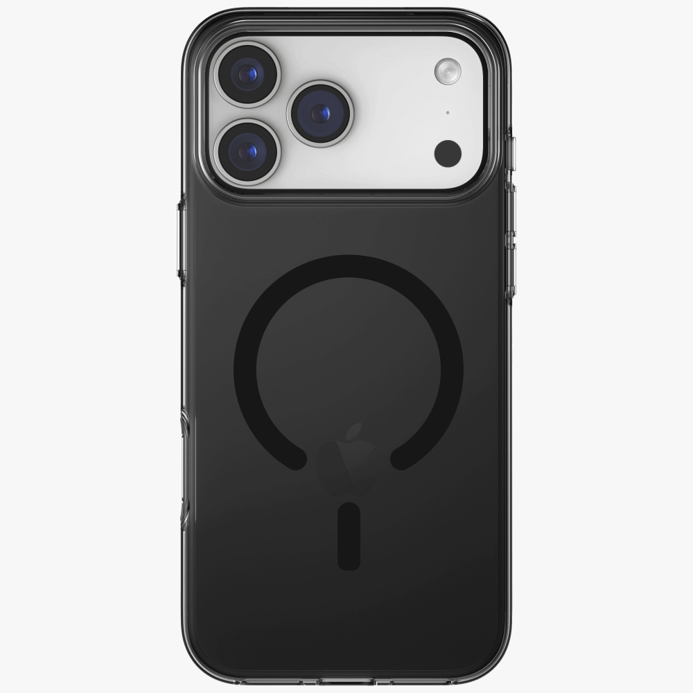 Uniq Clario MagClick dėklas iPhone 17 Pro Max – juodas