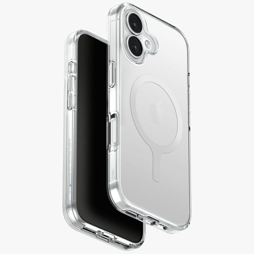 Uniq Clario MagClick dėklas iPhone 17 – skaidrus