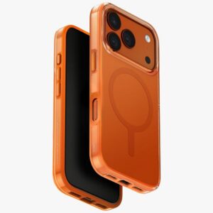 Uniq Clario MagClick MagSafe dėklas iPhone 17 Pro – oranžinis