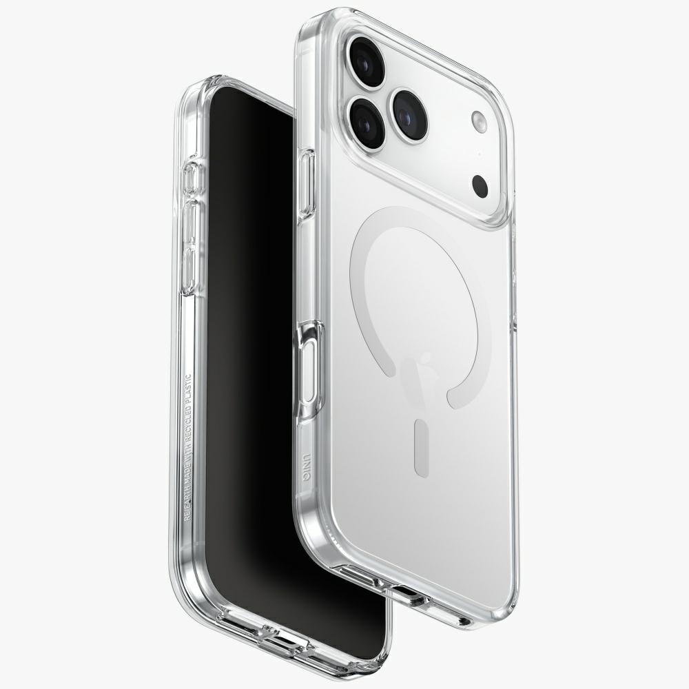 Uniq Clario Magclick įkrovimo dėklas, skirtas iPhone 17 Pro Max - Transparent