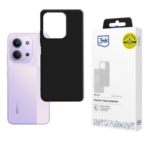 3mk matinis dėklas, skirtas Xiaomi Redmi 15C 4G / 5G (173mm) - juodas