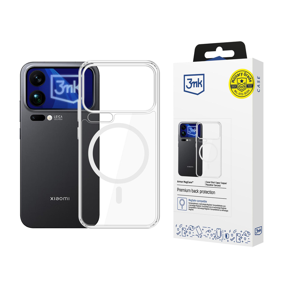 3mk Armor MagCase, skirtas Xiaomi 17 Pro - skaidrus