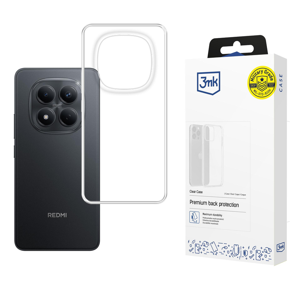 3mk Skaidrus dėklas, skirtas XiaoMi Redmi Note 15 Pro - skaidrus