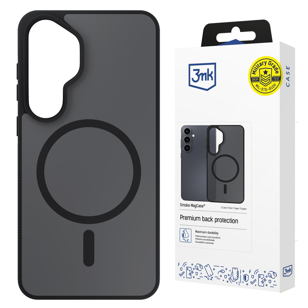 3mk Smoke MagCase dėklas Samsung Galaxy S26 - pilkas