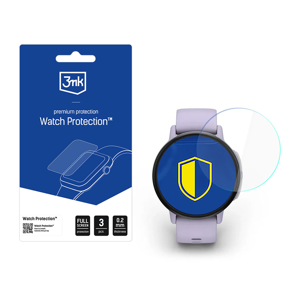 3mk WAtch Protection FlexibleGlass hibridas glass skirtas smmeninio laikrodžio ekranui, skirtas Garmin Bounce 2