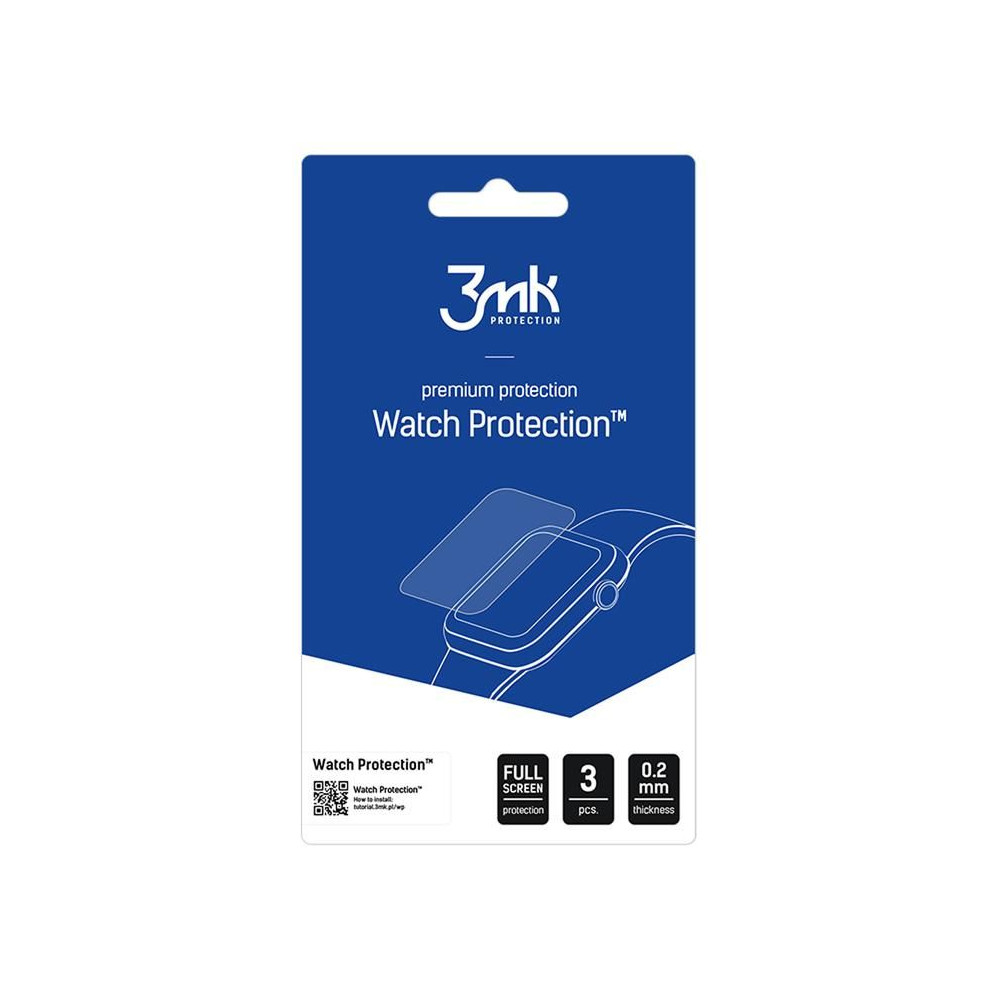 3mk WAtch Protection FlexibleGlass hibridas glass skirtas smmeninio laikrodžio ekranui, skirtas Garmin Bounce 2