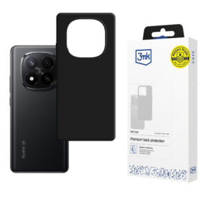 3mk Matinis dėklas, skirtas Xiaomi Redmi Note 15 Pro+ 5G - matinė juoda