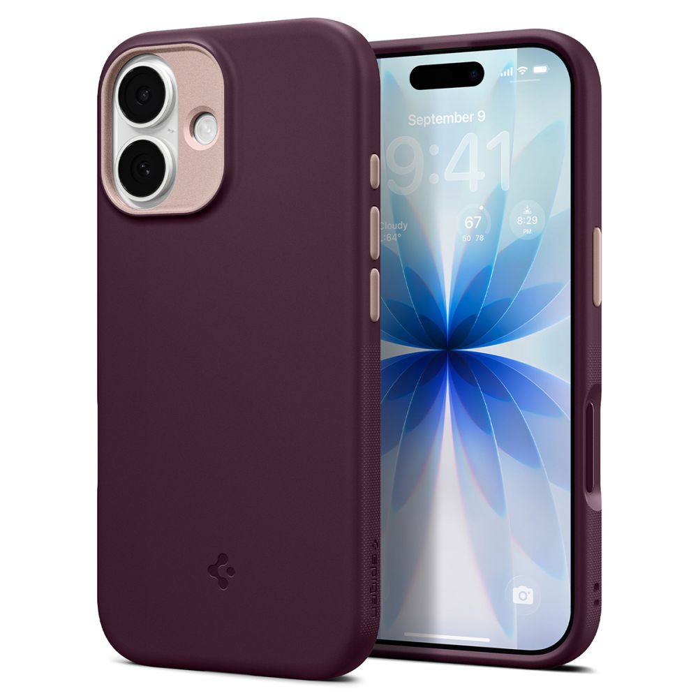 Spigen Nano Pop MagSafe dėklas iPhone 17 – burgundiškas