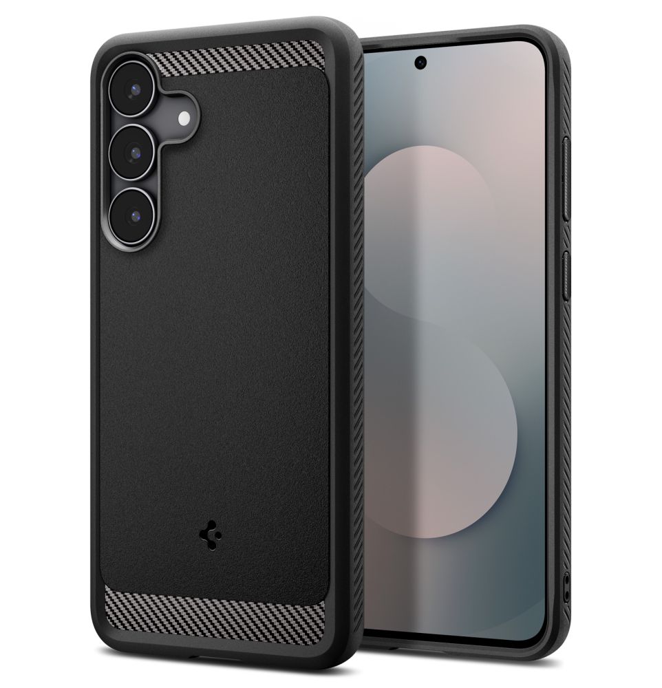 Dėklas Spigen Rugged Armor Galaxy S25 FE, matinis juodas