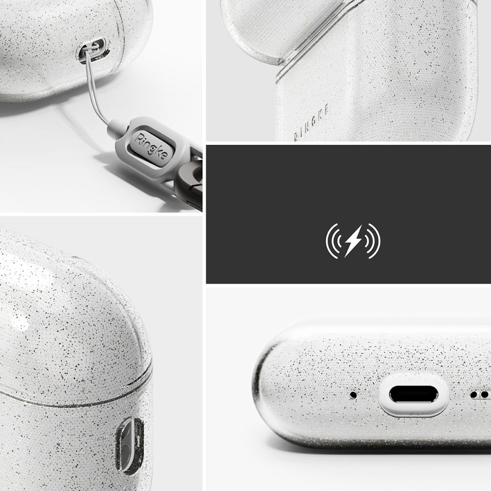 Dėklas Ringke Air Apple AirPods Pro 3, blizgus skaidrus