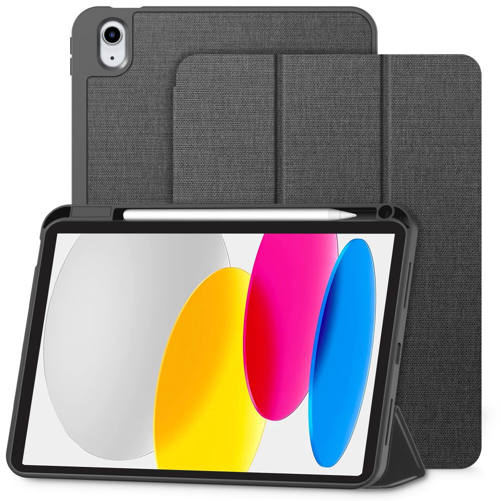 Dėklas Tech-Protect SC Pen Canvas iPad 10.9" (10 / 2022) / 11" (2025), tamsiai pilkas