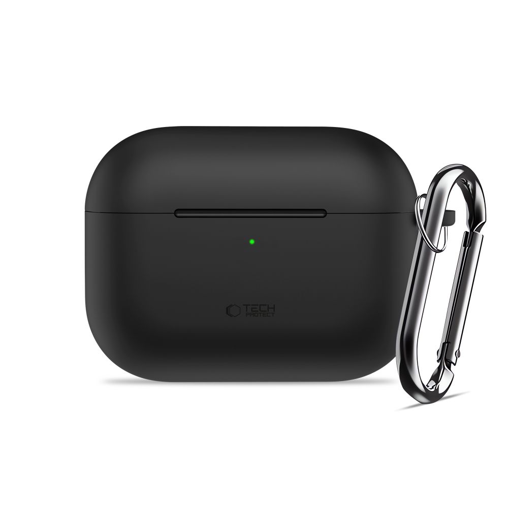 Dėklas Tech-Protect Silicone Hook Apple AirPods Pro 3, juodas