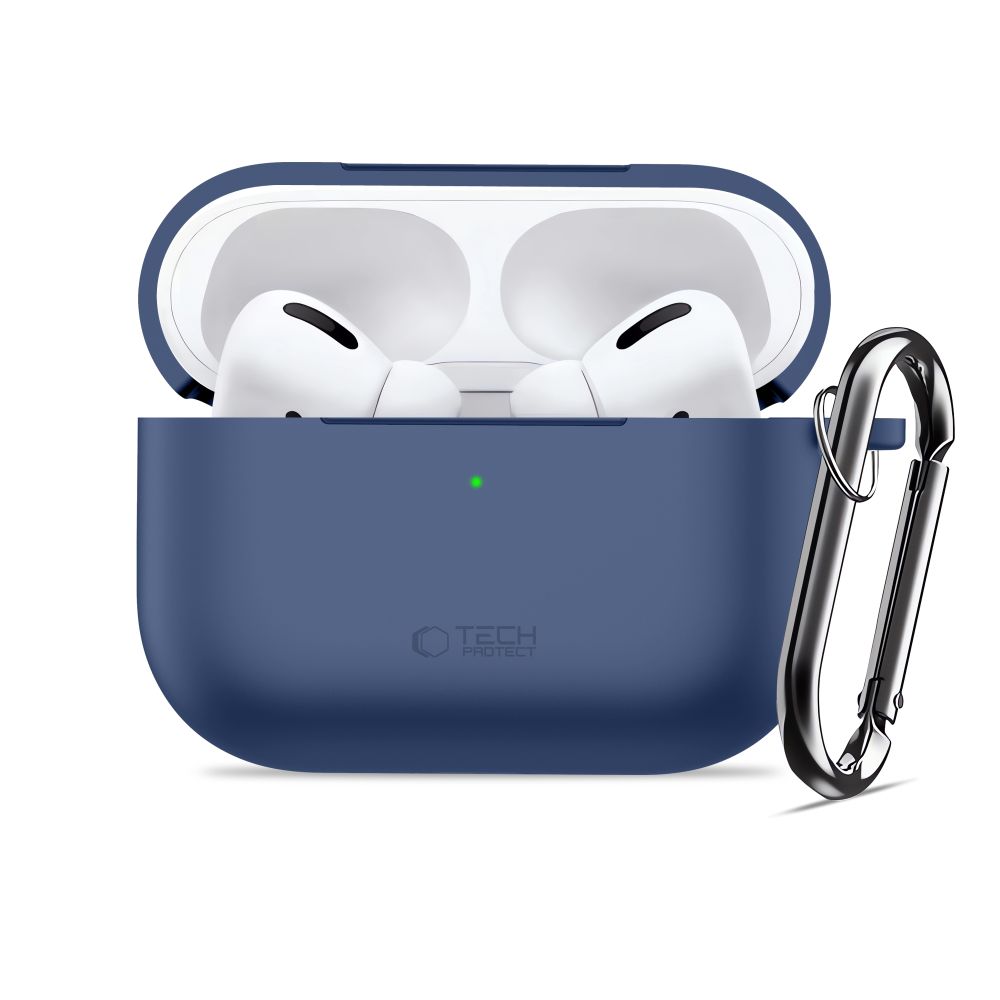 Dėklas Tech-Protect Silicone Hook Apple AirPods Pro 3, tamsiai mėlynas