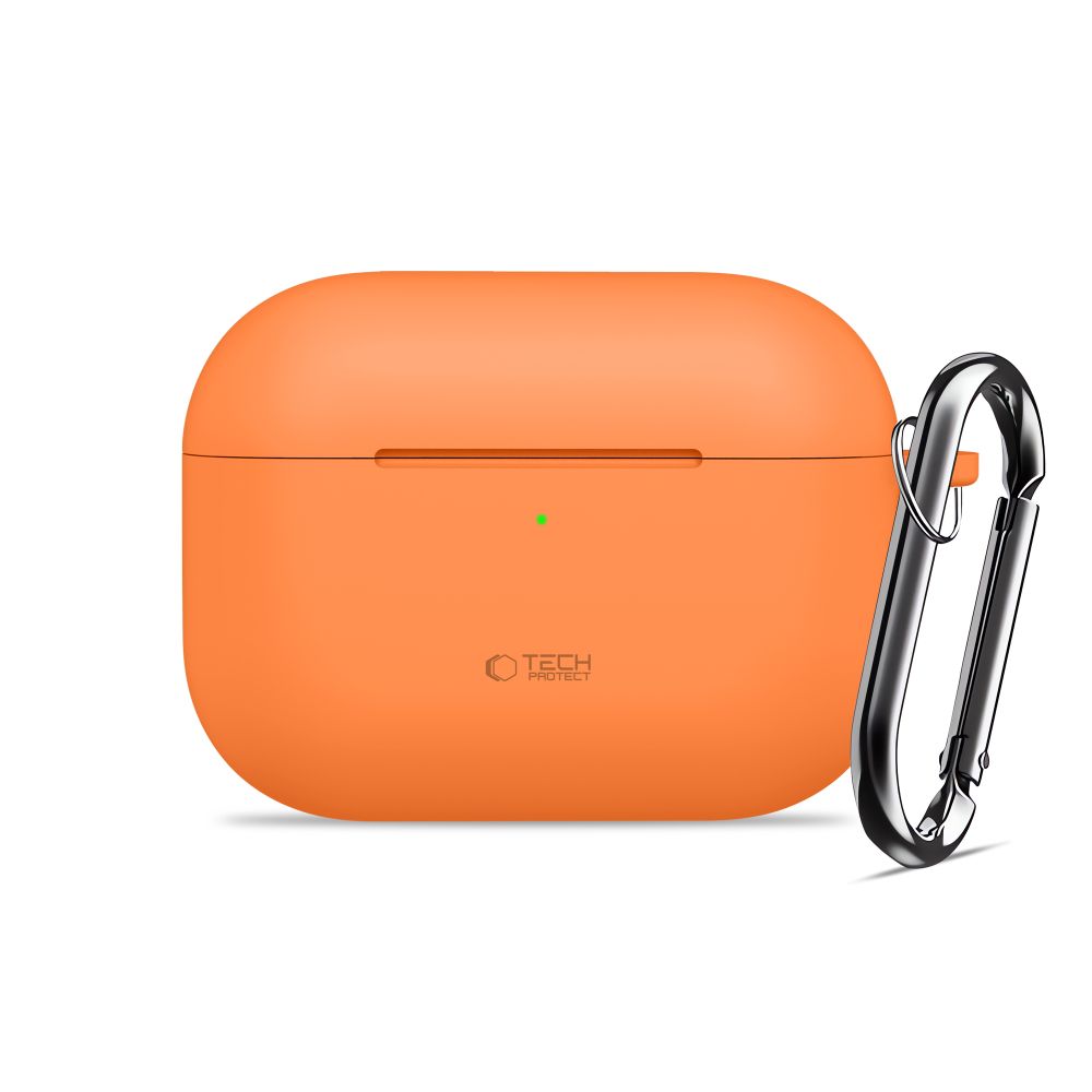 Dėklas Tech-Protect Silicone Hook Apple AirPods Pro 3, oranžinis