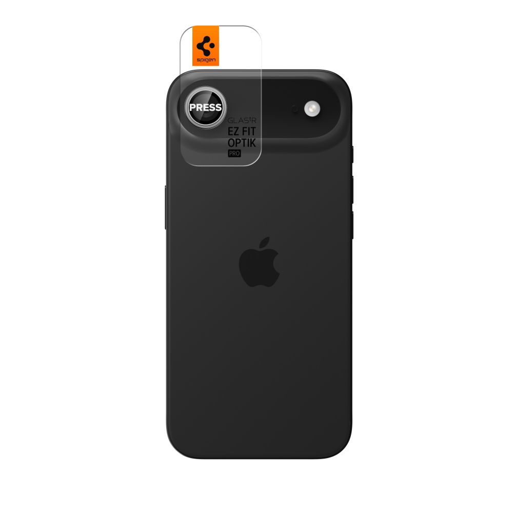 Kameros apsauginis stiklas Spigen Optik Pro Glas.tR EZ Fit iPhone Air, 2 vnt., sidabrinis