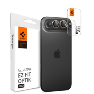 Kameros apsauginis stiklas Spigen Optik Pro iPhone Air, 2 vnt., auksinis