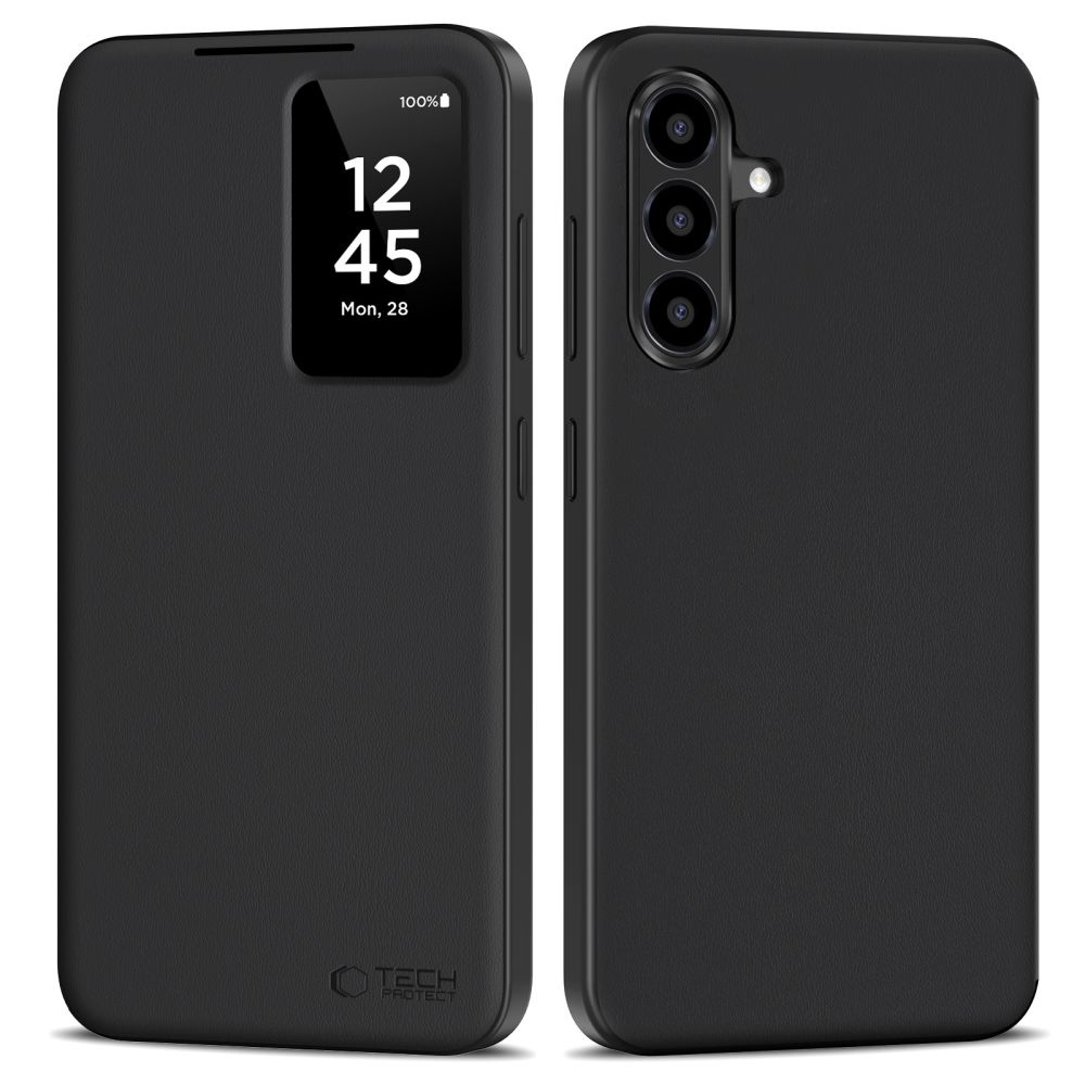 Dėklas Tech-Protect Smart Wallet Samsung Galaxy A26 5G / A17 4G / 5G, matinis juodas