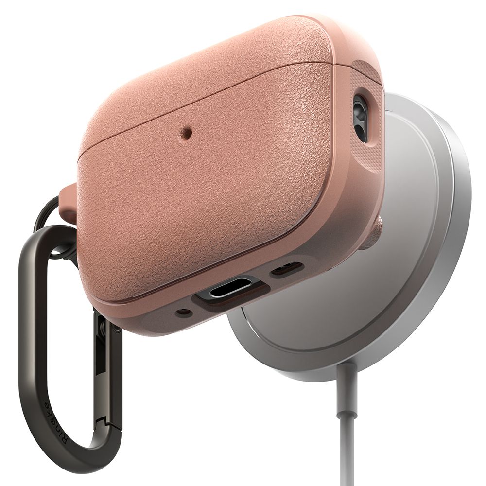 Dėklas Ringke Onyx Magnetic MagSafe Apple AirPods Pro 3, koralų spalvos