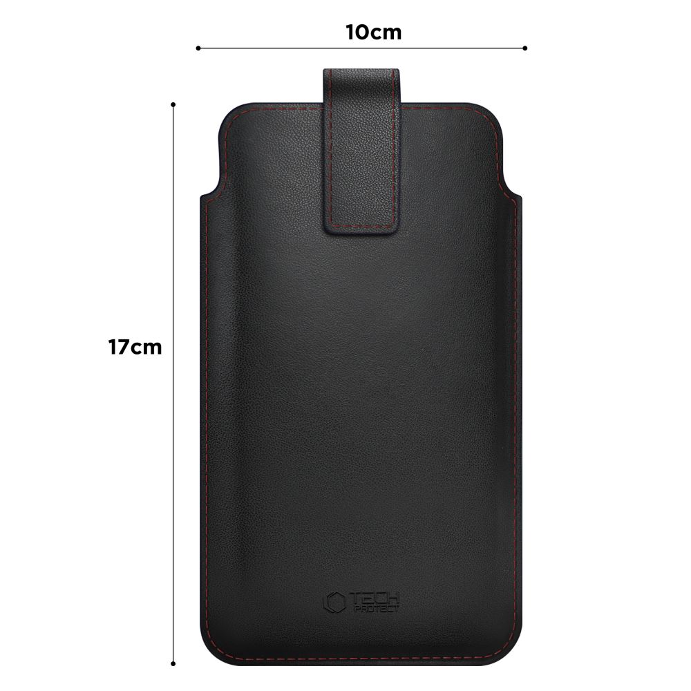 Dėklas Tech-Protect SM65, universalus 6.0-6.9 colio, juodas/raudonas