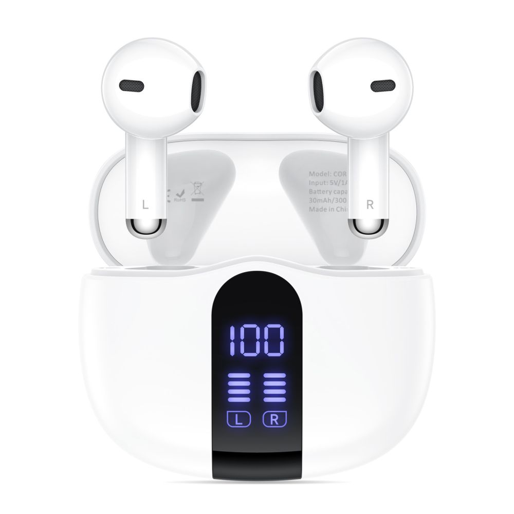 Ausinės Tech-Protect UltraBoost TWS Earphone Core G2, baltos