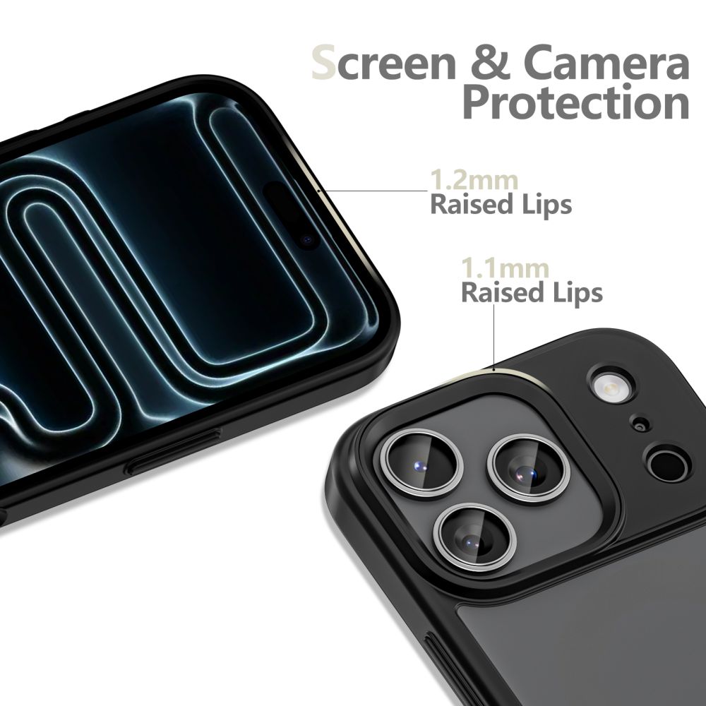 Dėklas Tech-Protect Magmat iPhone 17 Pro Max, matinis juodas