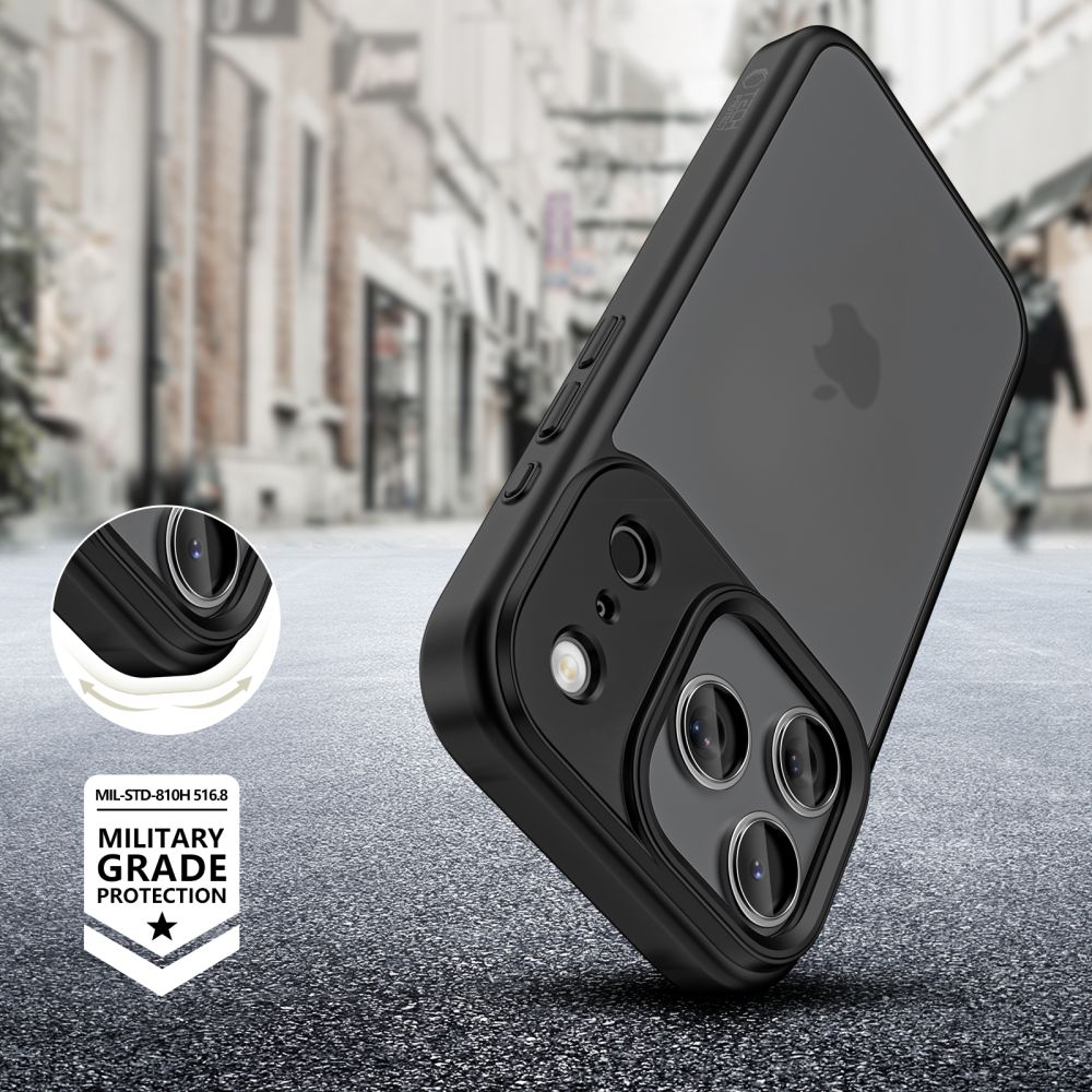 Dėklas Tech-Protect Magmat iPhone 17 Pro Max, matinis juodas