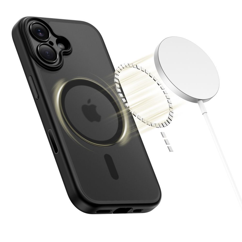Dėklas Tech-Protect Magpeak MagSafe CC iPhone 17, matinis juodas