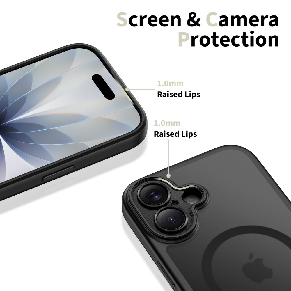 Dėklas Tech-Protect Magpeak MagSafe CC iPhone 17, matinis juodas