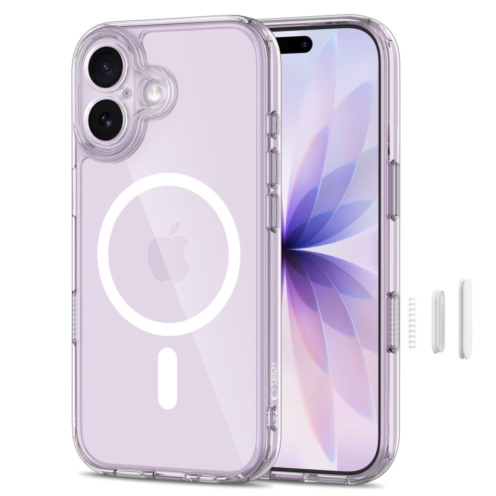 Dėklas Tech-Protect Magpeak Magsafe iPhone 17, skaidrus