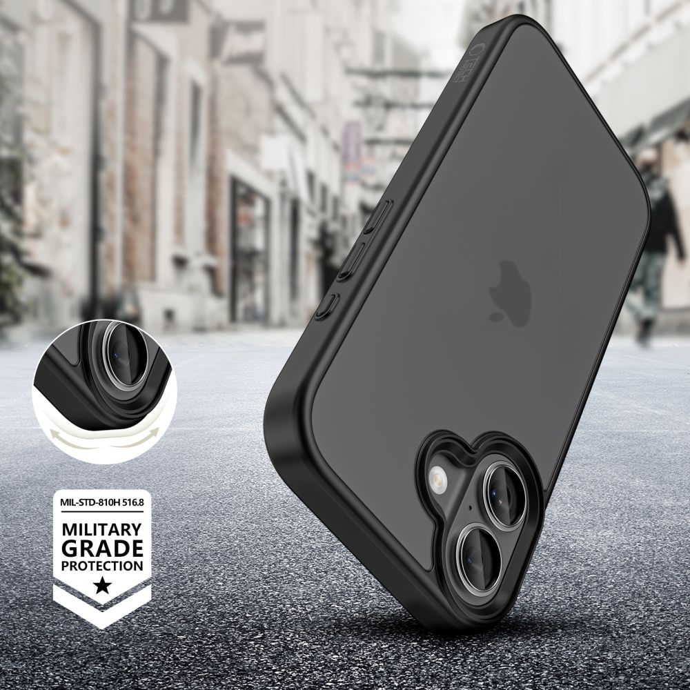 Dėklas Tech-Protect MagMat iPhone 17, matinis juodas