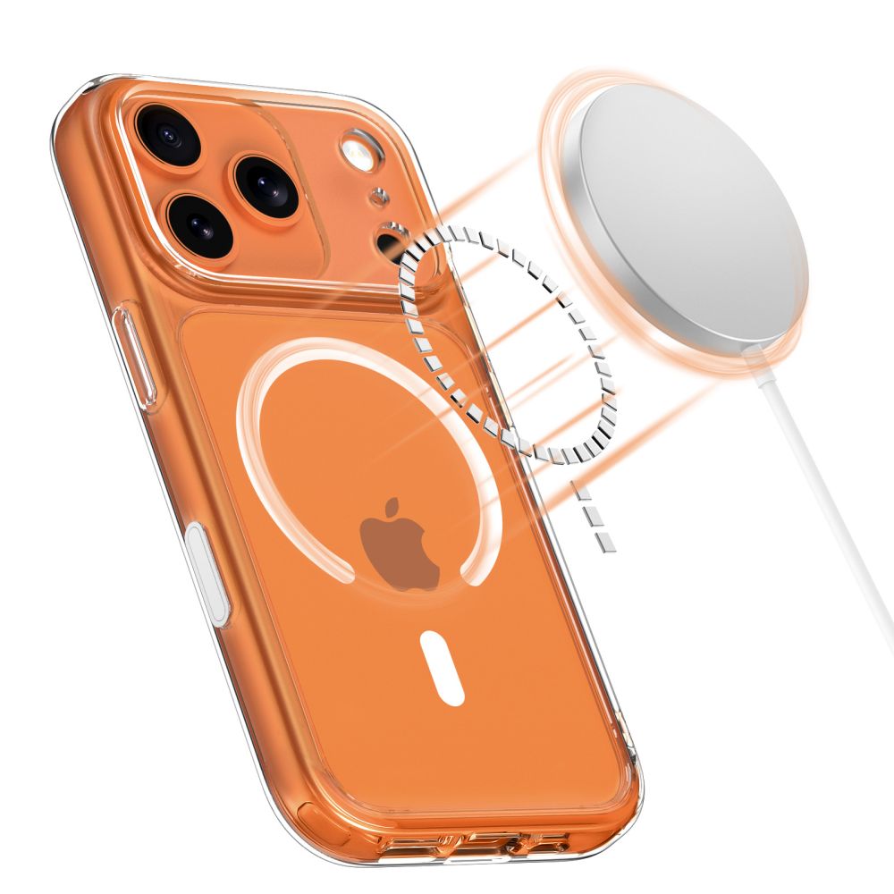 Dėklas Tech-Protect Magpeak MagSafe CC iPhone 17 Pro Max, skaidrus