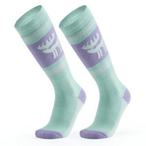 Qunature 037202 slidinėjimo kojinės dydis 43-48 (L/XL) - violetinė-žalia