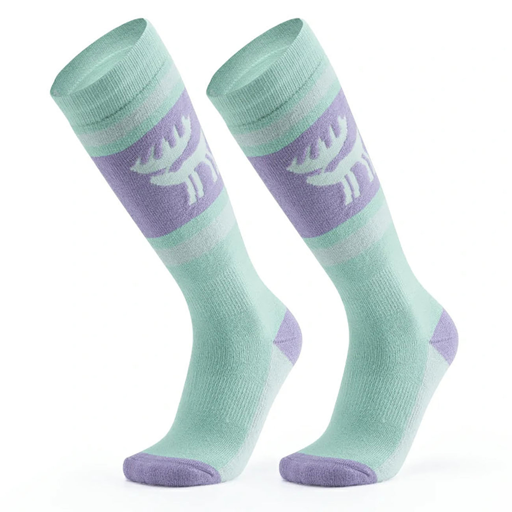 Qunature 037202 slidinėjimo kojinės dydis 43-48 (L/XL) - violetinė-žalia
