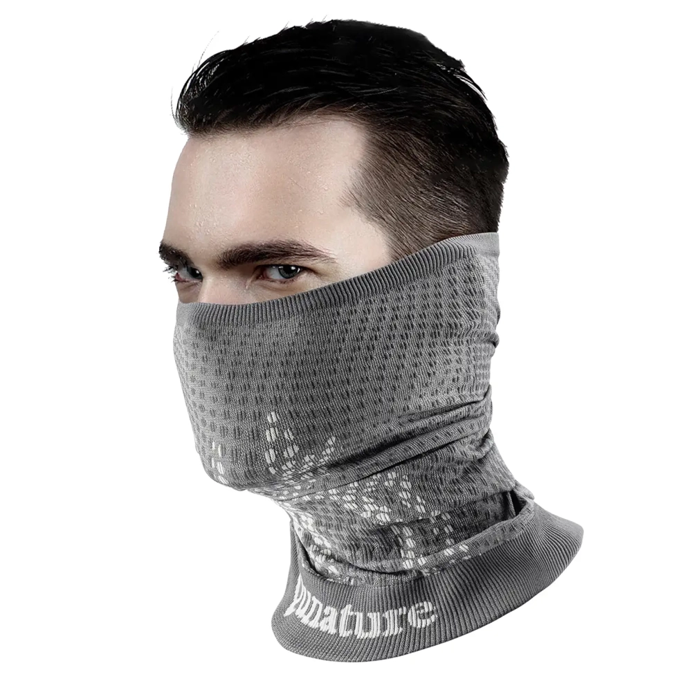 Qunature 11230014001 slidinėjimo šalikas, sportinė bandana, universalus dydis - pilka